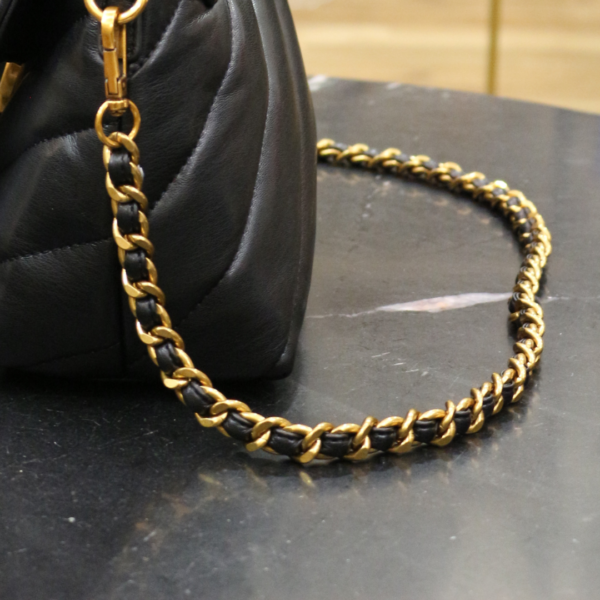 Bolso Puffy Shoulder XL Rue Madam Negro