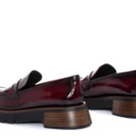 Mocasín burdeos de piel acharolada Pons Quintana 10995.003
