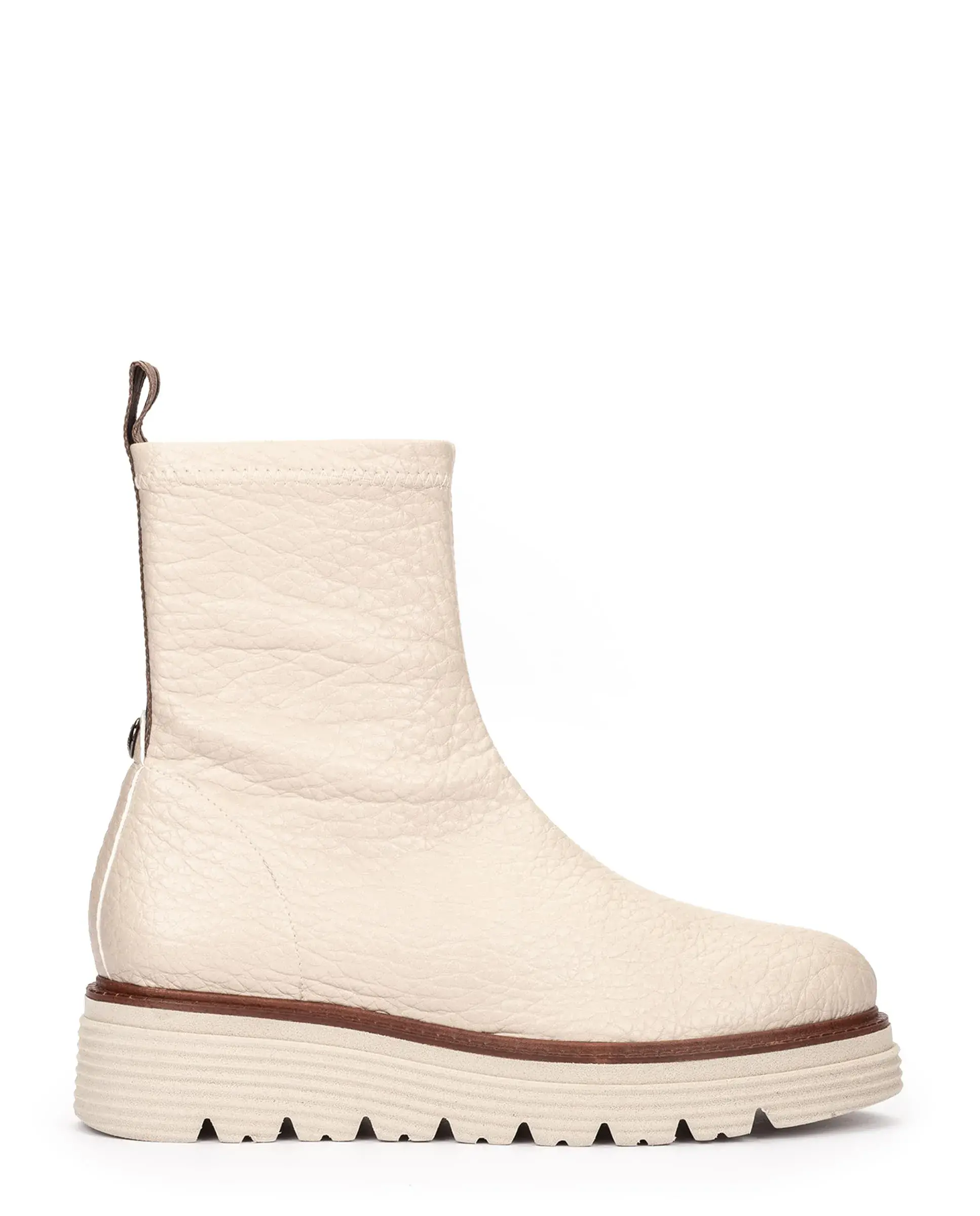 Botín beige plataforma