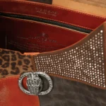 Bolso patchwork marrón de piel Kurt Geiger modelo 5049739019