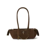 Bolso marrón alargado de ante Kurt Geiger Sloane modelo 5965230209