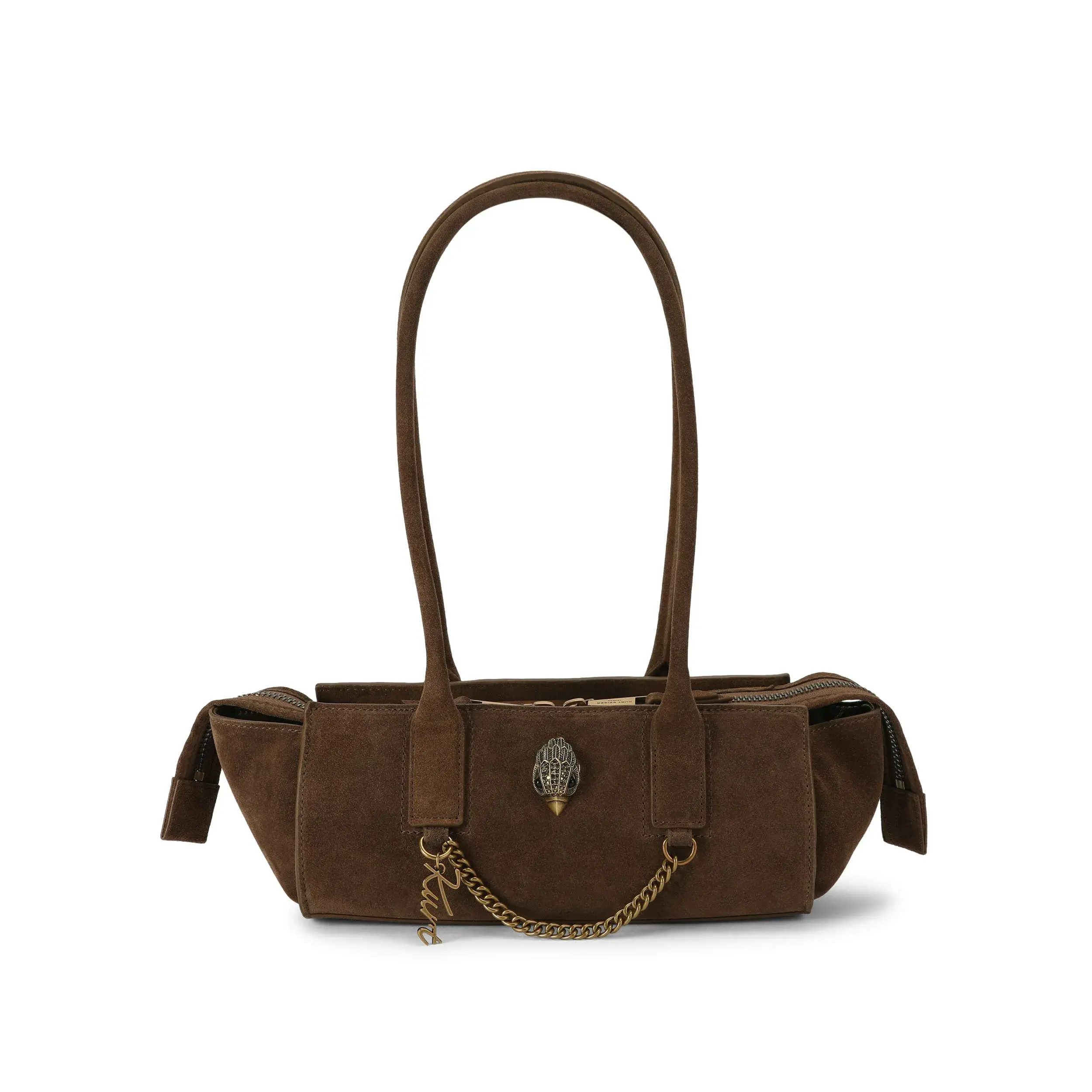 Bolso marrón alargado