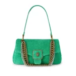 Bolso verde de ante con cadena Kurt Geiger modelo 6053170249