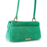 Bolso verde de ante con cadena Kurt Geiger modelo 6053170249