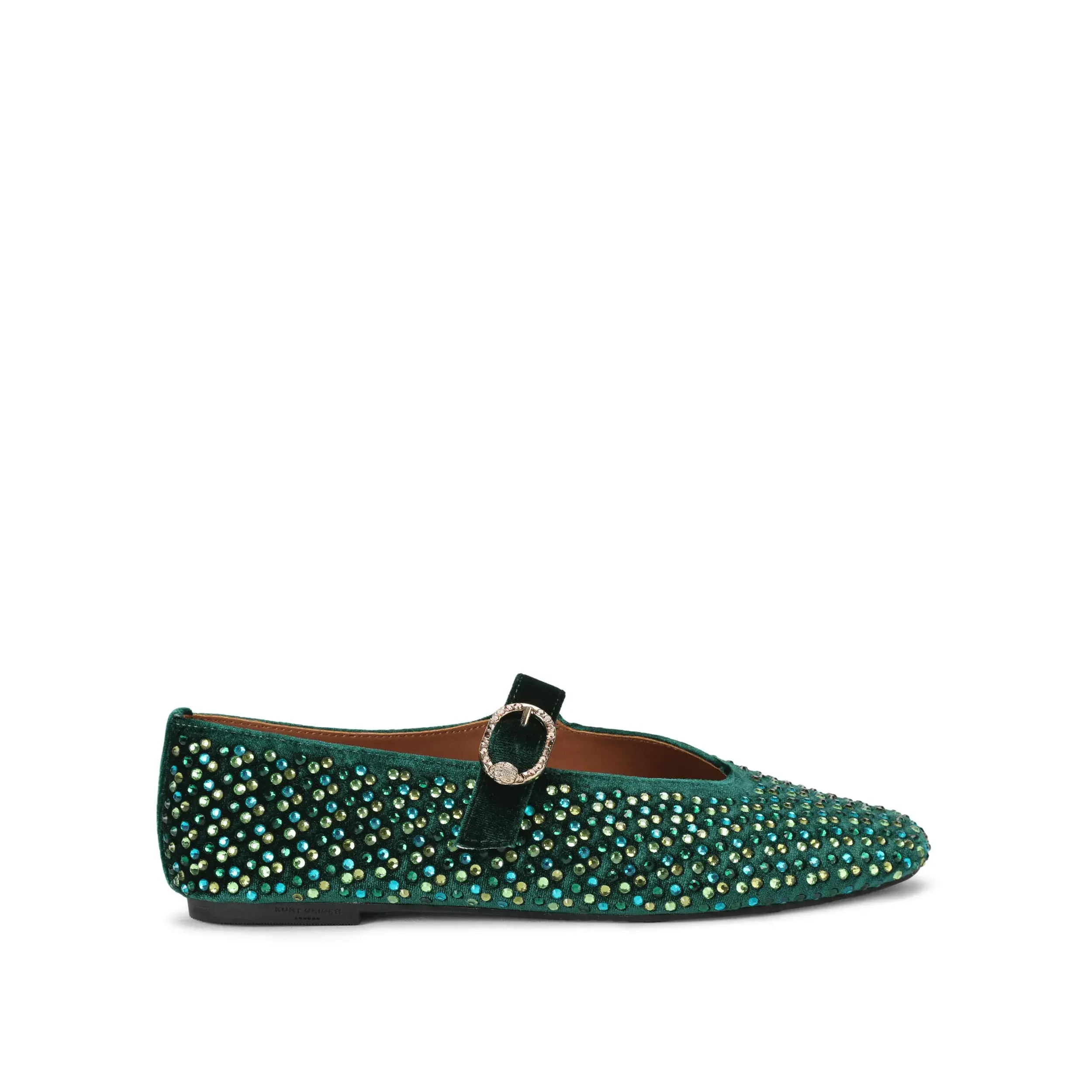 Bailarina verde con cristales