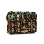 Bolso joya marrón con pedrería Kurt Geiger Kensington modelo 6151935609