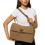 Bolso camel de ante Kurt Geiger Chelsea modelo 6154033209