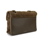 Bolso marrón acolchado de ante Kurt Geiger modelo 6344430219