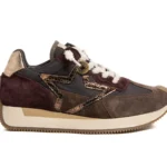 Deportiva marrón coffee de ante y mesh Cetti C-1375