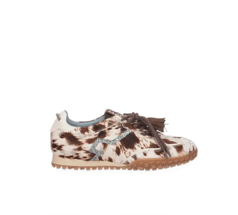 Deportiva animal print de piel con pelo Gio+ CIELO34