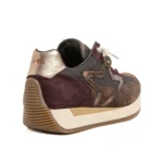 Deportiva marrón coffee de ante y mesh Cetti C-1375