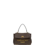 Bolso pequeño marrón topo trenzado Rue Madam Paris Les Jours XS Motif