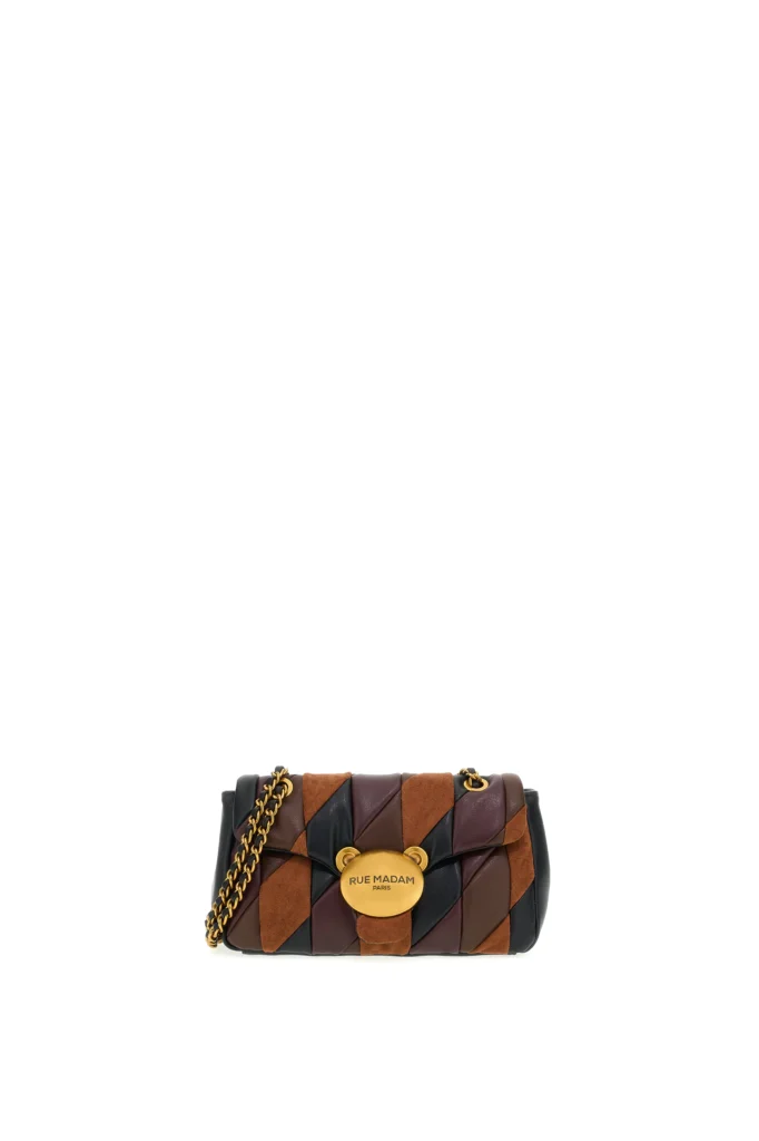 Bolso patchwork multicolor Rue Madam Paris Puffy XL Patchwork