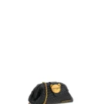Bolso pouch negro trenzado Rue Madam Paris The Pouch Motif