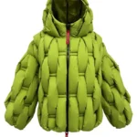 Chaqueta acolchada verde oliva Angela de Dichi con capucha