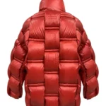 Chaqueta acolchada naranja Daniela de Dichi con cuello alto