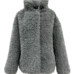 Chaqueta gris Dena de Dichi con acabado de pelo