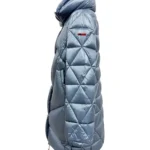 Abrigo acolchado celeste Dori de Dichi con cuello amplio