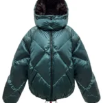 Chaqueta acolchada verde Lassie de Dichi con capucha