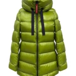Abrigo acolchado verde oliva Leva de Dichi con capucha