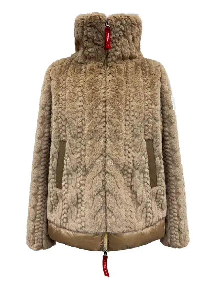 Chaqueta camel pelo