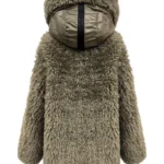 Chaqueta marrón Miludi de Dichi con acabado de pelo y cuello alto