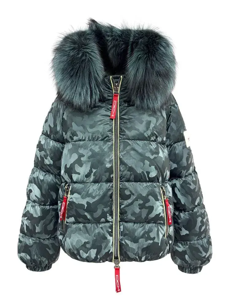 Chaqueta camuflaje verde