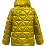 Chaqueta acolchada amarilla Zuma de Dichi con cuello amplio